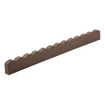 (Brown, Pack of 6) Nicoman Scallop Garden Edging Border