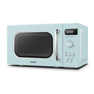 COMFEE' Retro Style 800w 20L Microwave Oven with Auto Menus, Cooking Power Levels, and Express C