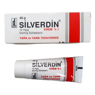 Silverdin Cream mg Silver Sulfadiazine 40g Wound Burn Treatment