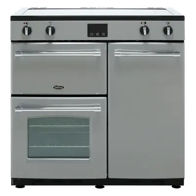 Belling Farmhouse90Ei 90cm Electric Range Cooker with Induction Hob - Silver