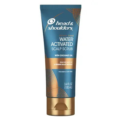 Head & Shoulders Royal Oils Water Activated Scalp Scrub With Coconut Oil Dye Free 3.4 Fl Oz