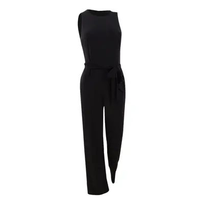 Lauren Ralph Lauren Women's Self-Tie Jersey Jumpsuit (0 Black)