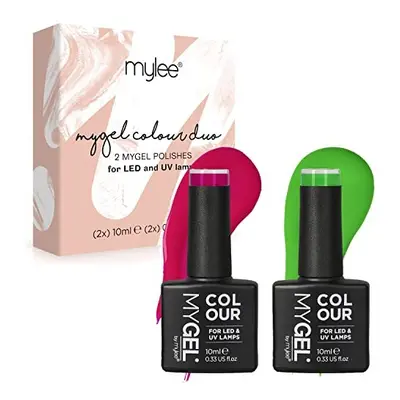 Gel Nail Polish Duo Colour Set 2x10ml [Watermelon Punch] UV/LED Soak-Off Nail Art Manicure Pedic