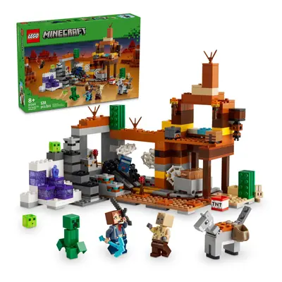 LEGO Minecraft The Badlands Mineshaft Video Game Toy Mining Exploration Set with Minecraft Minif