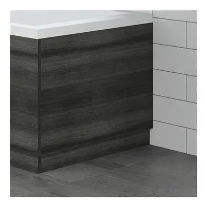 Modern Bathroom 700mm End Bath Panel 16mm MFC Charcoal Grey Wood Plinth Easy Cut