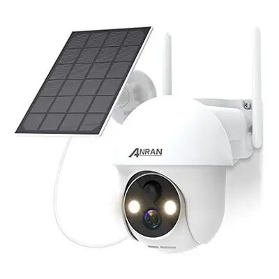 ANRAN Wireless Solar Security Camera Outdoor 360,1080P Wifi Rechargeable Battery CCTV camera hom