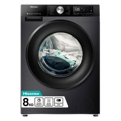 Hisense WF3S8043BB3 washing machine Front-load kg RPM Black