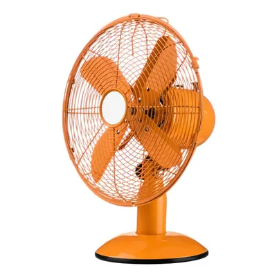 Oscillating Desk Fan with Speeds, Orange