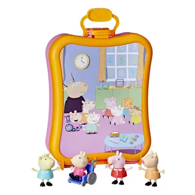 Peppa Pig Peppa's Club Friends Carrying Case Playset, Includes Figures, Preschool Toys, Kids Toy