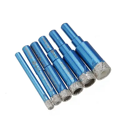 Drillpro 6-16mm Vaccum Brazed Diamond Dry Drill Bits Hole Saw Cutter Round Shank for Granite Mar