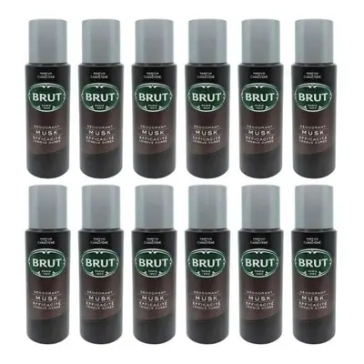 BRUT Deodorant, Musk ml (Pack of 12)