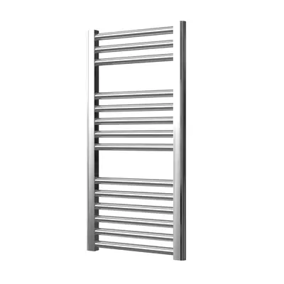 Extra High Heat Output Chrome Central Heating Towel Rail x 800mm Flat Bathroom Radiator Heater