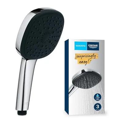 Vitalio Comfort - Hand Shower (Square cm Shower Head, Sprays: Rain, Jet & Massage, Anti-Limescal