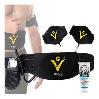 VEOFIT Ab Toning Belt EMS Electrical Muscle Stimulator Trainer: slims, tones and strengthens Abs