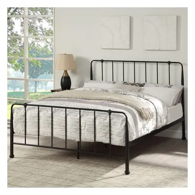 (Double) Hitchin Black Metal Industrial Bed Frame