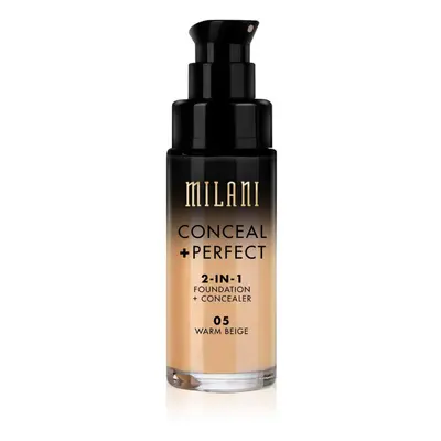 MILANI Conceal + Perfect 2-In-1 Foundation + Concealer - Warm Beige 30ml