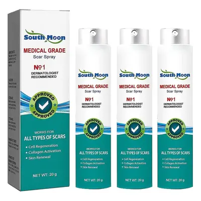 (3pcs) South Moon Medical Grade Scar Spray, Scar Remove Medical Grade Scar Spray, South Moon Sca