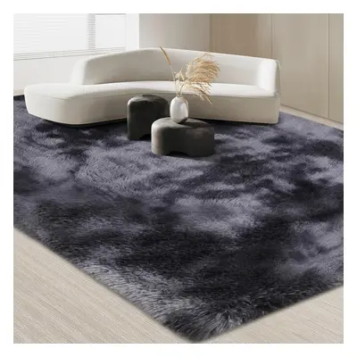 (160*230cm, Dark Grey) Carpet living room, bedroom carpet x cm, grey area rug non-slip carpet