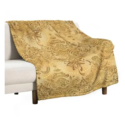 (as the picture, 100x125cm (40x50inch)) Gold Luxury Superior Throw Blanket Thin Blankets Blanket