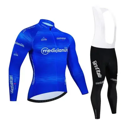 (auburn, XXXL) Tour Of Italy Cycling Jersey Set Premium Anti-uv Long Sleeve Downhill Cycling Sui