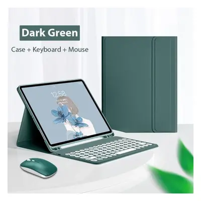 (dark green, xiaomi pad 5pro 11inch) Keyboard Case With Mouse For Xiaomi Redmi Pad Se 11" Magnet