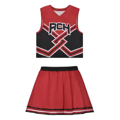 (M) Bring It On Cosplay Costume Printed Top & Skirt Cheerleading