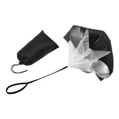 (Black) Speed Parachute Strength Training Exercise Tool Equipment Umbrella Soccer Football Outdo