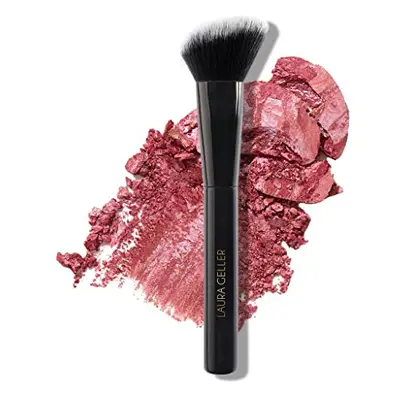 LAURA gELLER NEW YORK Angled Blush Brush with Black Wooden Handle & Dense Bristles for Makeup Ap