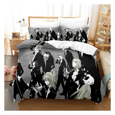 (4, Single(135x200cm)) Japanese manga full-time hunter print quilt cover pillowcase anime three-