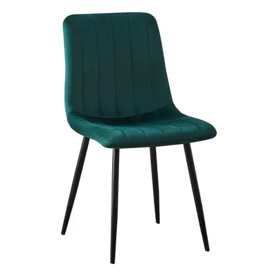 (Green ) MOF Milan Velvet Dining Chairs Sturdy Metal Legs