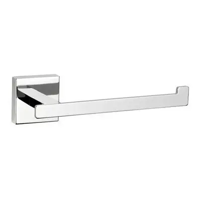 Croydex Flexi-Fix Easy to Fit Cheadle Chrome Plated Square Design Toilet Roll Holder