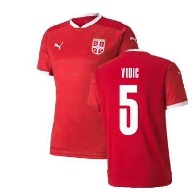 (XXL) Serbia Home Puma Football Shirt (VIDIC 5)