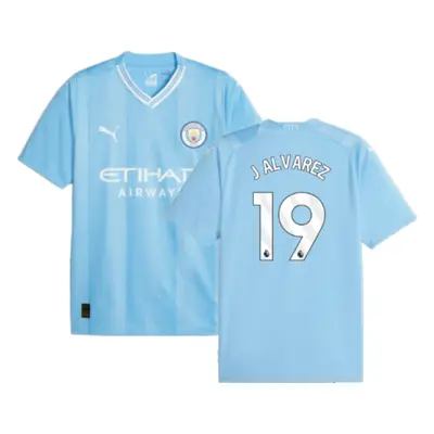 (XL) Man City Home Shirt (J ALVAREZ 19)