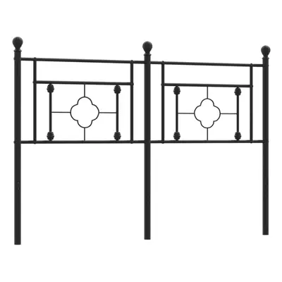 (black, cm) vidaXL Metal Headboard Bedroom Home Decorative Bed Header Metal Bed Headboard