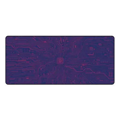 (Purple) Circuit Diagram Extra Large Mouse Pad 900*400*4MM Thickened Locked Edge Keyboard Pad No