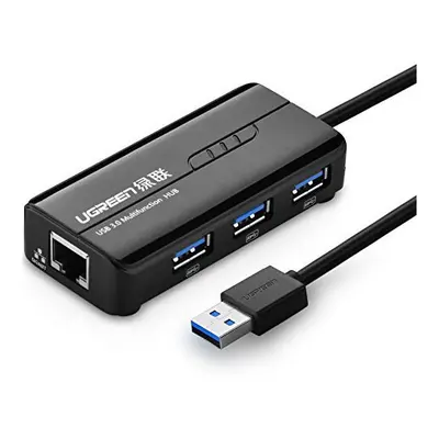 UGREEN Gigabit Ethernet USB Port USB 3.0 Hub &RJ45 10/100/1000 Network Adapter