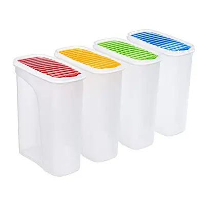 Invero Piece Set of Plastic Kitchen Storage Box Dry Food Dispenser Container 2.5L with Air Tight