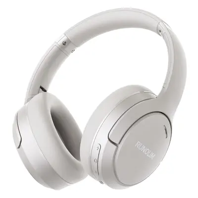 (Silver) Hybrid Active Noise Cancelling Headphones, Wireless Over Ear Bluetooth Headphones with 