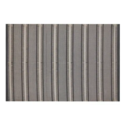 Outdoor Area Rug x cm Beige and Black MANSA