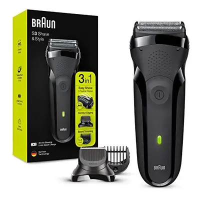 Braun Series Style & Shave Electric Shaver, For Men with Precision Beard Trimmer and Combs, Gift