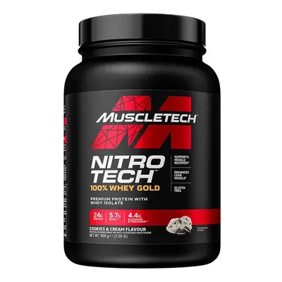 Nitro-Tech 100% Whey Gold, Cookies & Cream - 908g