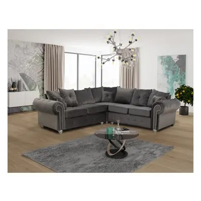 Ashwin Grey Luxury Living Room Corner Sofa