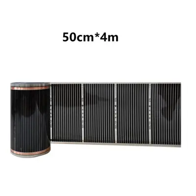 (50cm*4m) Infrared Electric Floor Heating Film 220v 50cm Width Warming Mat 220w/m2 Electric Warm