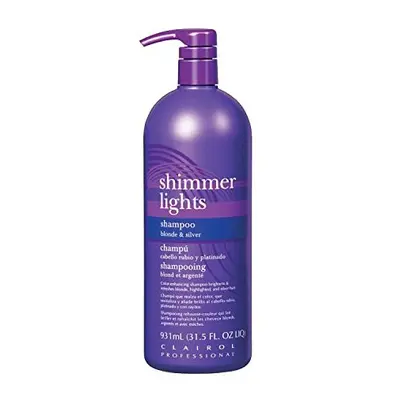 Clairol Shimmer Lights Shampoo, For Blonde And Silver Hair (931ml/ 31.5oz)