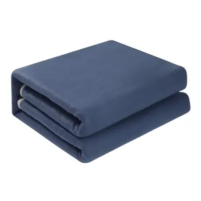 (navy, XL/1.5*1.2) Cozy Soft Flannel Electric Heated Winter Blanket Electric Blanket Electric He