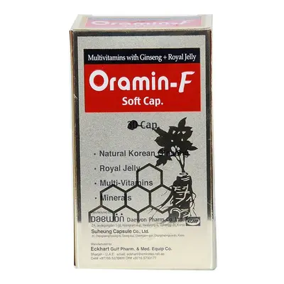 Daewon Oramin F-30 Multi Vitamins Capsules With Natural Korean Ginseng