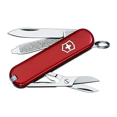 Classic SD Swiss Army Pocket Knife Small Multi Tool Functions Scissors Nail File Red