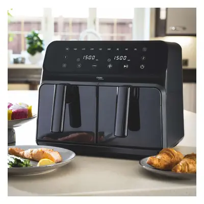 Cooks Professional Dual Air Fryer Oven Cooker Digital Twin 8L Healthy Oil Free Double Basket