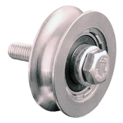 120mm Round groove wheel with ball bearing