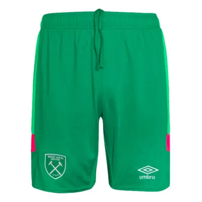 (XLB) West Ham Goalkeeper Shorts (Green) - Kids